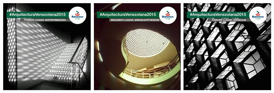 Banesco anunció a los ganadores del concurso #ArquitecturaVenezolana2015