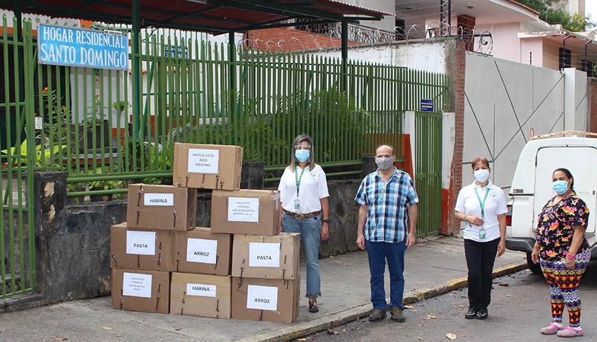 Kilos de solidaridad donaron trabajadores de Banesco