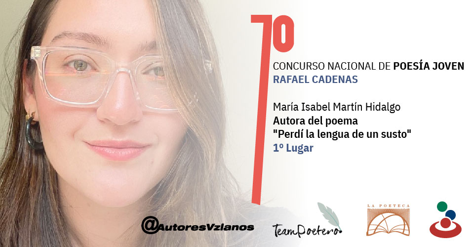 María Isabel Martín gana el 7° Concurso Nacional de Poesía Joven Rafael Cadenas