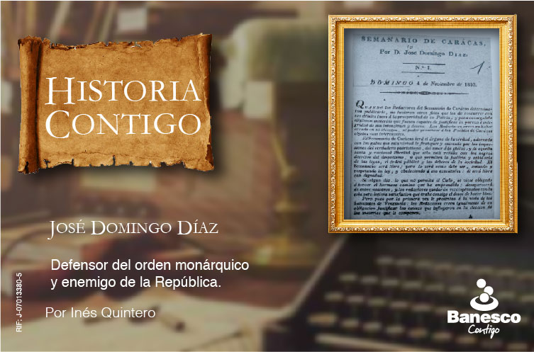 José Domingo Díaz, defensor del orden monárquico