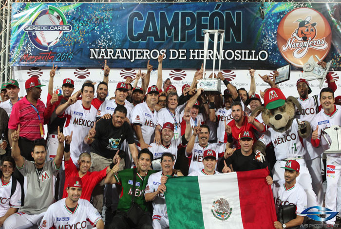 Naranjeros de Hermosillo se tituló en la Serie del Caribe 2014