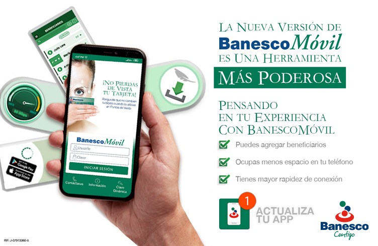 Banesco lanza nueva versión de su aplicativo de Banca Móvil  