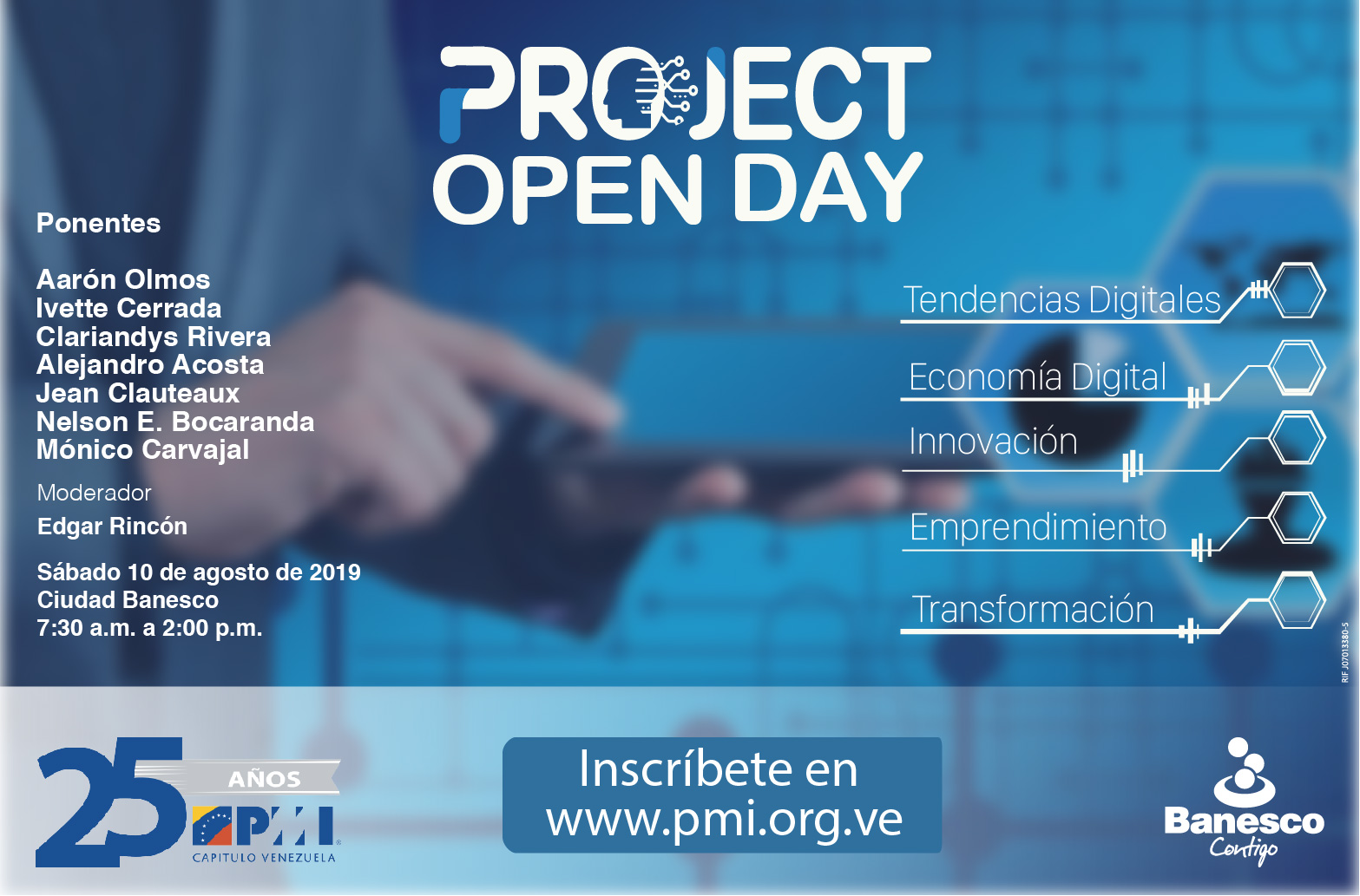 PMI Capítulo Venezuela y Banesco invitan al Project Open Day