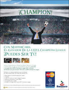 Con tus TDC MasterCard Black, Platinum y Dorada el ganador de la UEFA Champions League puedes ser tú