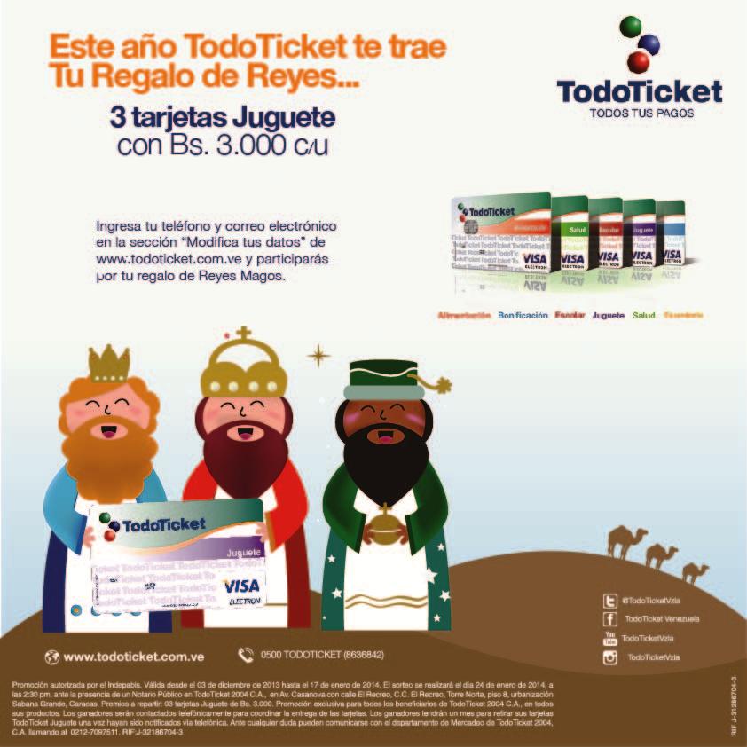 TodoTicket lanza concurso para celebrar el Día de Reyes