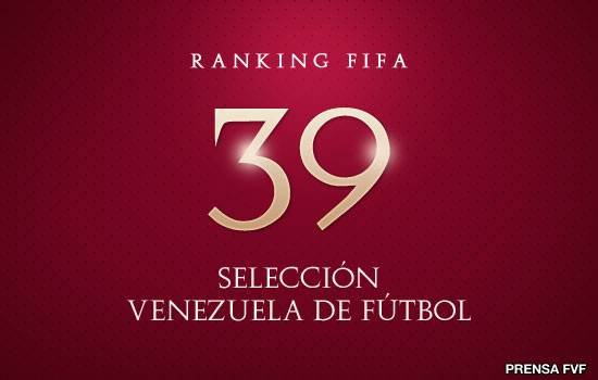 La Vinotinto bajó al puesto 39 del ranking FIFA