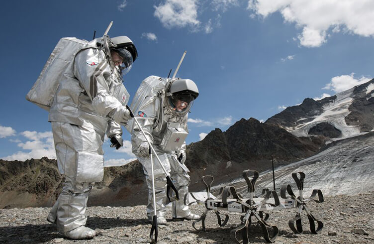 Simulan en un glaciar alpino una misión tripulada a Marte