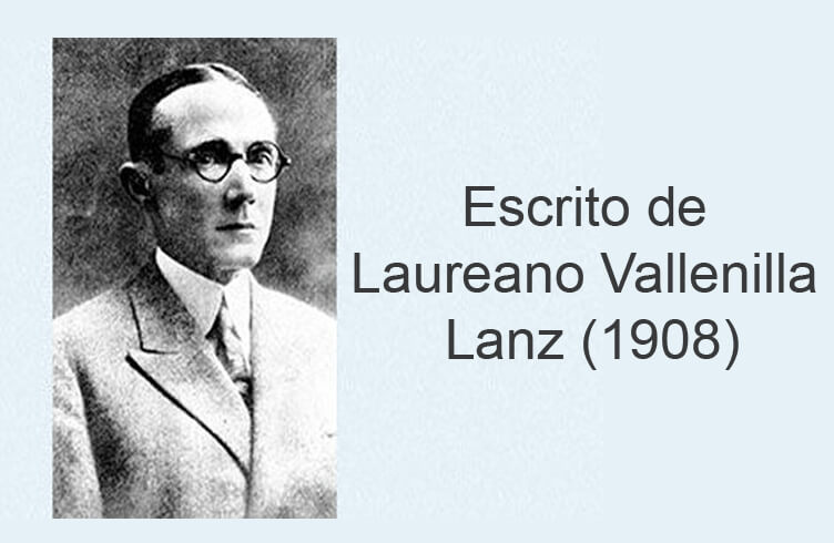 Escrito de Laureano Vallenilla Lanz (1908)