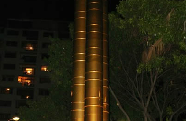 Inaugurada escultura Tri-Totem en la Plaza Mene de Bello Monte