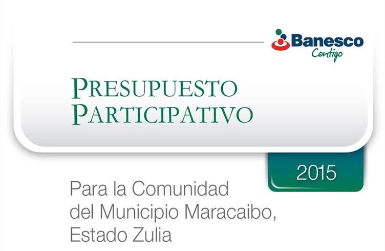 Participa en el Presupuesto Participativo entre Banesco y Maracaibo