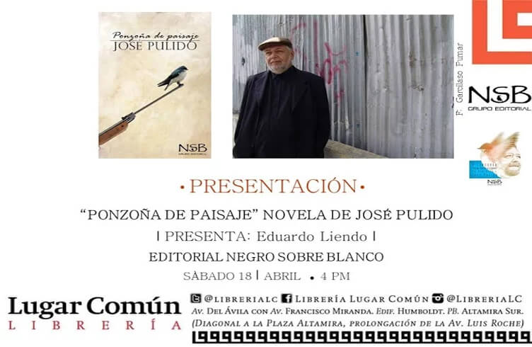 Ponzoña de paisaje es la nueva novela de José Pulido