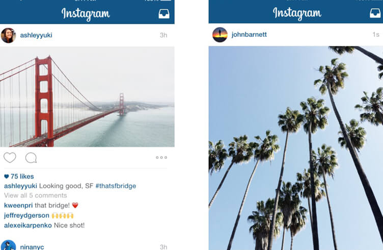 Instagram ya no es cuadrado