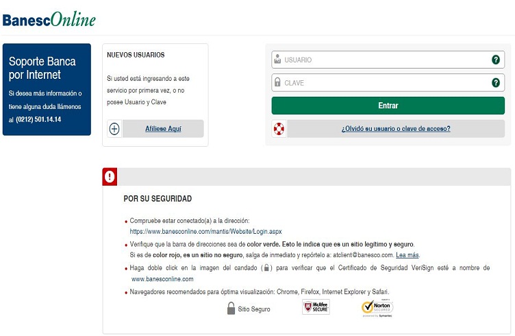 ¿Qué necesitas para acceder a Banesconline? Consúltalo aquí: