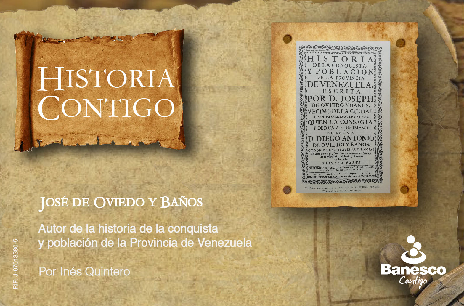 José de Oviedo y Baños: Su libro es un clásico de la historiografía sobre Venezuela