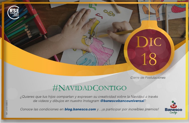 Banesco invita a los niños a expresarse en esta Navidad