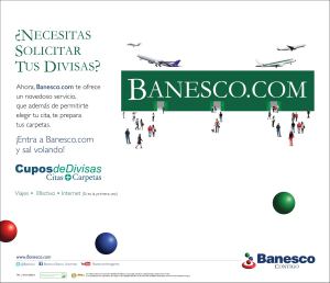 En Banesco.com está disponible el servicio Citas+Carpetas para realizar trámites cambiarios