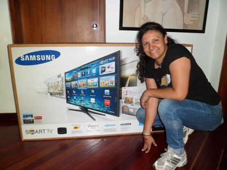 Tuitera @AltairDV ganó un Smart TV de 55" con @Banesco