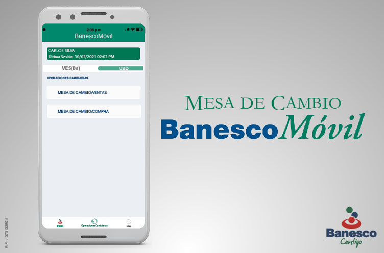 Actualización de BanescoMóvil permite compra y venta de divisas