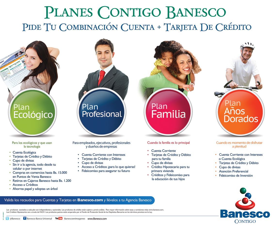 Banesco relanzó su programa Planes Contigo