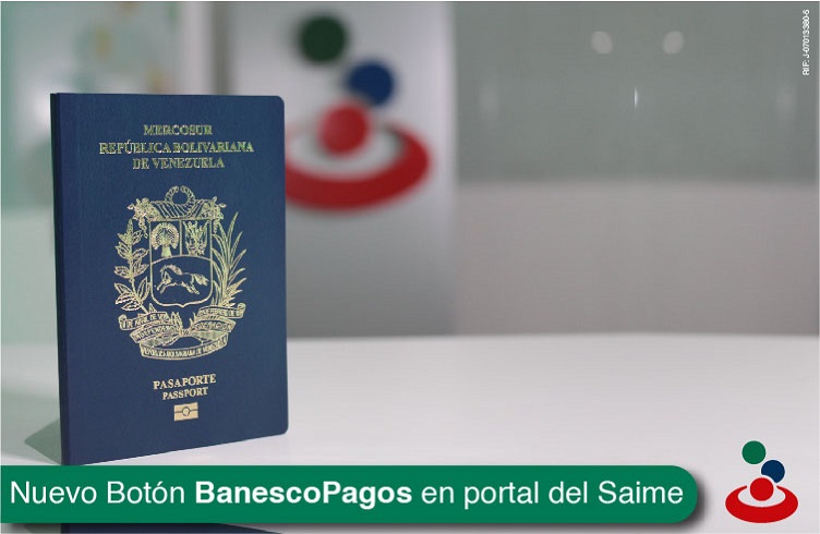 Banesco activa opción de pago en línea de trámites ante el Saime