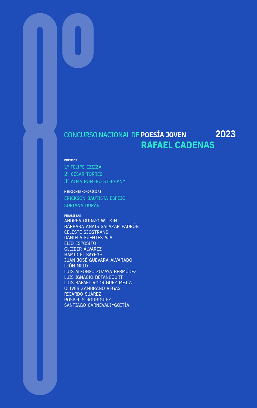 8vo. Concurso Nacional de Poesía Joven Rafael Cadenas 2023